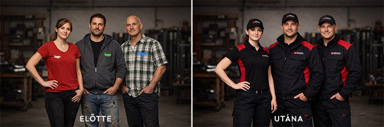 emblémázott céges munkaruha